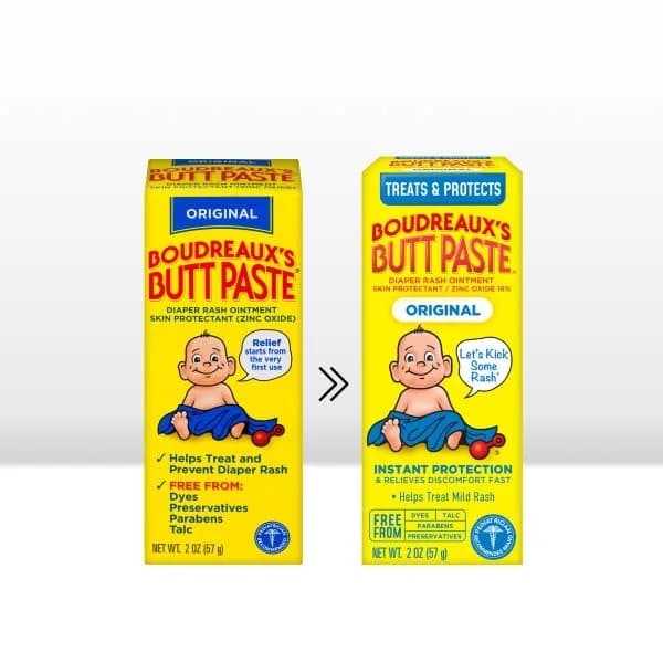 Boudreaux's Butt Paste Original Diaper Rash Ointment 12 oz (2 oz Tubes, Pack of 6) | Pharmacist-Developed Skin Protectant thumbnail 3
