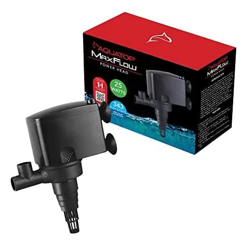 Aquatop MaxFlow 343 GPH Submersible Aquarium Power Head | Quiet, Efficient Fish Tank Water Pump PH-16 thumbnail 1