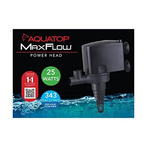 Aquatop MaxFlow 343 GPH Submersible Aquarium Power Head | Quiet, Efficient Fish Tank Water Pump PH-16 thumbnail 5