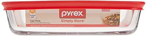 Pyrex 3-Cup Rectangular Glass Food Storage Container with Lid, 712ml (24 Fl Oz) | Airtight & Leak-Resistant for Indian Kitchens thumbnail 6