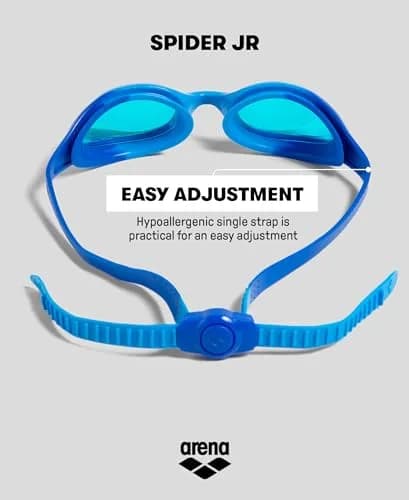 ARENA Unisex Youth Spider Junior Swim Goggles Ages 6-12 | Anti-Fog, No-Leak, Easy-Adjust Strap thumbnail 7