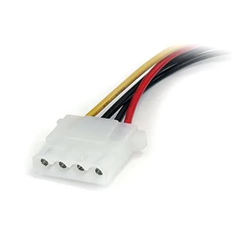 StarTech.com 6 inch SATA to LP4 Power Adapter Cable, Black | Connects IDE Drives to SATA Power thumbnail 3