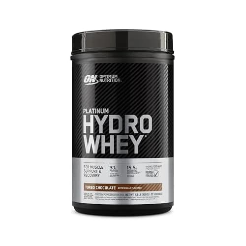 Optimum Nutrition Platinum Hydrowhey Protein Powder Turbo Chocolate 1.8 lb (816 g) | 30g Protein per Serving with BCAAs thumbnail 1