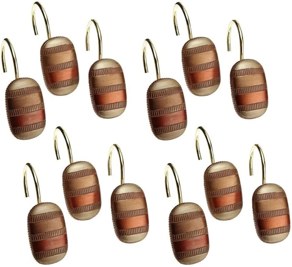 Popular Bath Contempo Shower Hooks 2 in x 2 in | Modern Classic Spice Design (70-120 chars) thumbnail 2