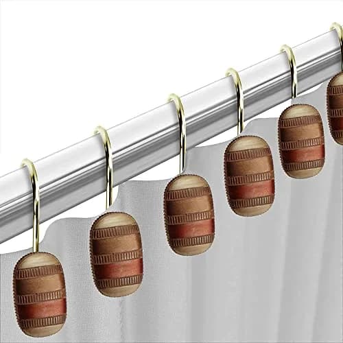 Popular Bath Contempo Shower Hooks 2 in x 2 in | Modern Classic Spice Design (70-120 chars) thumbnail 4