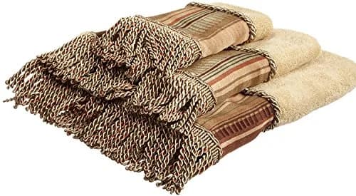 Popular Bath Contempo 3 Piece Towel Set | Modern Silver Cotton Towels (24x48, 16x24, 12x12) | Elegant Bathroom Decor thumbnail 3