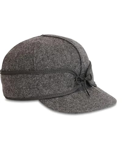 Stormy Kromer The Original Cap, Charcoal, Size 7 1/2 | Heritage Winter Hat with Earflaps thumbnail 1