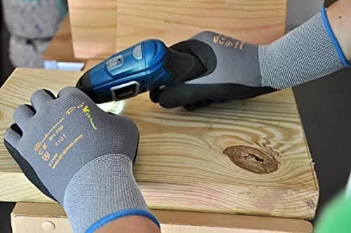 G & F Products Endurance Pro Seamless Knit Nylon Gloves XLARGE Pack of 12 | Micro Foam Nitrile Grip thumbnail 2