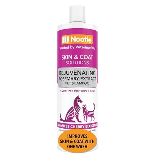 Nootie Japanese Cherry Blossom Pet Shampoo for Sensitive Skin 473ml (16 fl oz) | Revitalizes Dry Skin & Coat thumbnail 1