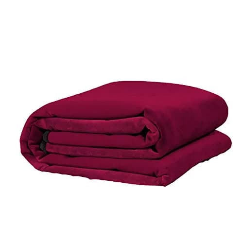 Liberator Decor Fascinator Throw - Moisture Proof Sensual Blanket, Merlot Microvelvet, 72x54 Inch | Waterproof, Reversible, Made in USA thumbnail 6