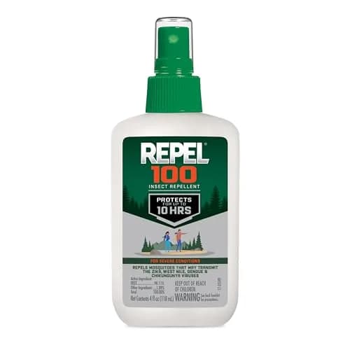 Repel 100 Insect Repellent Pump Spray 118ml (4 Fl Oz) | 10-Hour Protection Against Mosquitoes, Ticks, and Biting Flies thumbnail 1