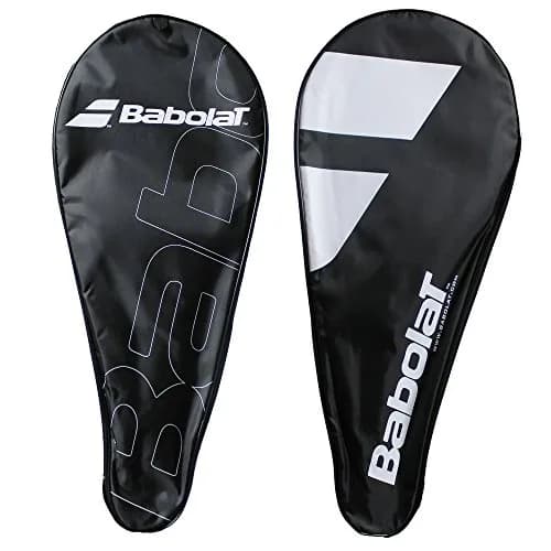 Babolat Tennis Racquet Cover with Shoulder Strap Nylon Black/White | Protects & Transports Your Racquet thumbnail 1