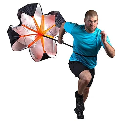 Champro Speed Chute (Black/Orange, 40-Inch) Resistance Training Equipment for Speed & Endurance thumbnail 1