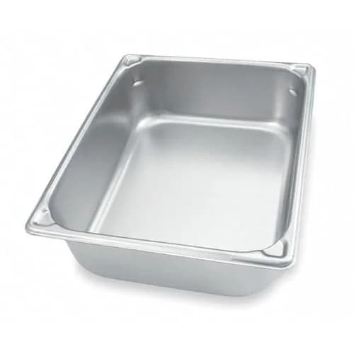 Vollrath 4" Deep Super Pan V™ Stainless Steel Half-Size Steam Table Pan | 8.3 Quart Capacity, Durable & Easy to Clean thumbnail 1