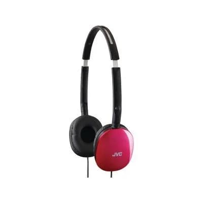 JVC Flats On-Ear Wired Headphones Pink | 30mm Driver, Foldable Design, 3.5mm Plug - view 4