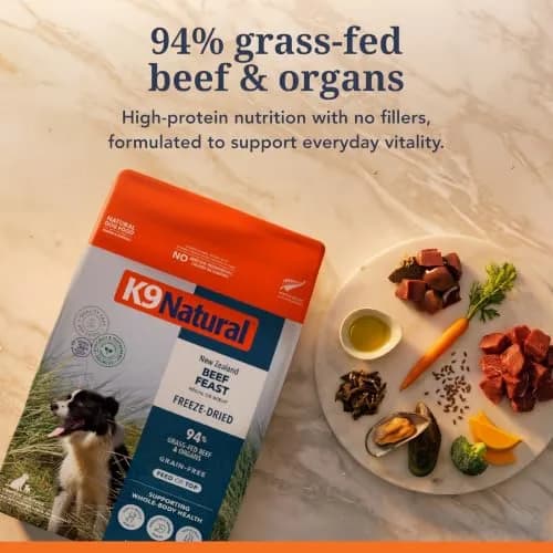 K9 Natural Freeze Dried High Protein Grain-Free Dog Food or Topper | Raw, NZ Made, Complete Nutrition thumbnail 4
