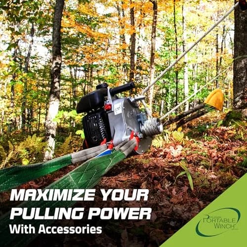 Portable Winch PCW5000 Gas Capstan Winch 35 lbs | 2,200 lbs Capacity, Honda GXH50 Engine, Unlimited Distance thumbnail 6