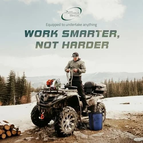 Portable Winch PCW5000 Gas Capstan Winch 35 lbs | 2,200 lbs Capacity, Honda GXH50 Engine, Unlimited Distance thumbnail 7