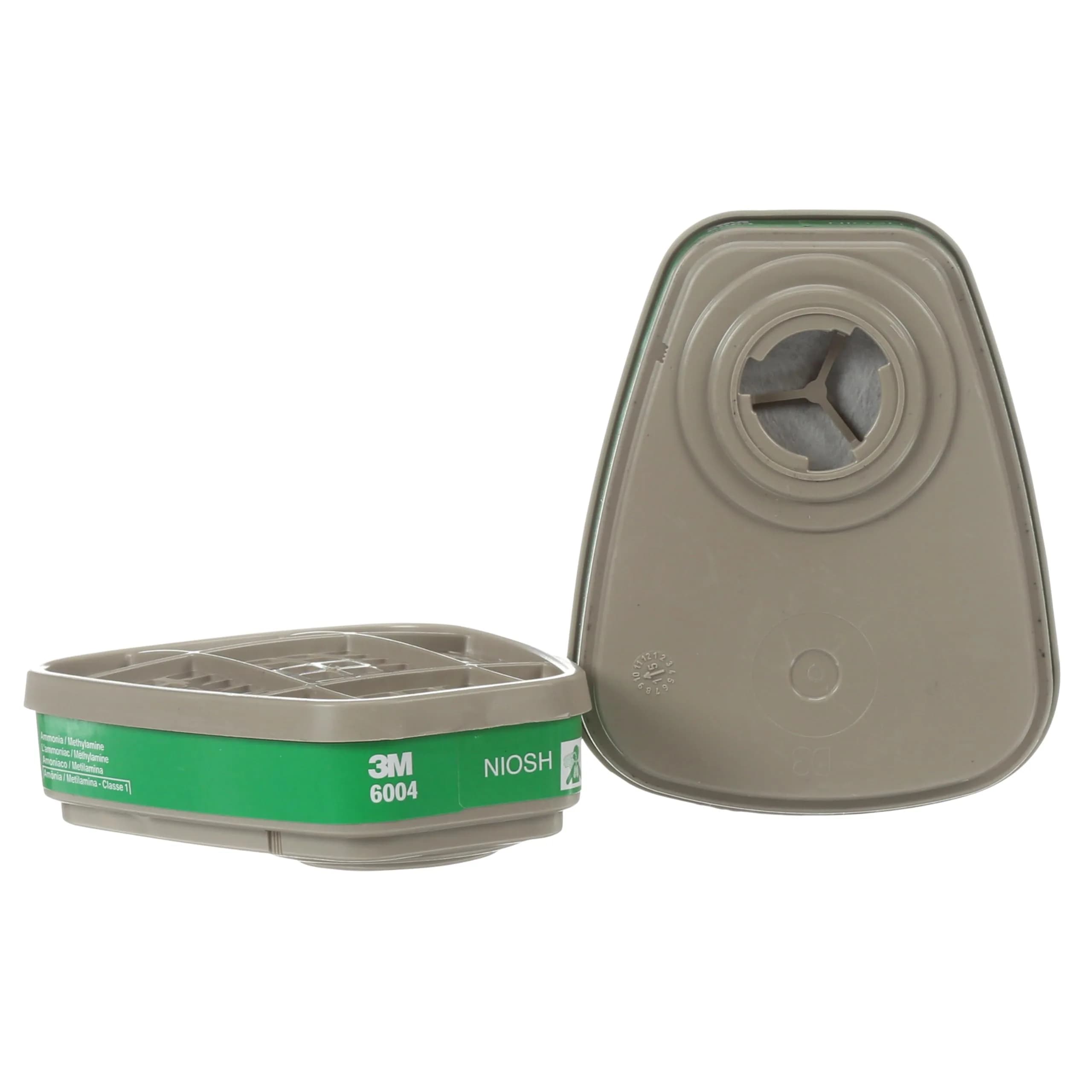 3M Ammonia Methylamine Respiratory Protection Cartridge 6004 | NIOSH Approved for Ammonia & Methylamine (105-120c) — Green