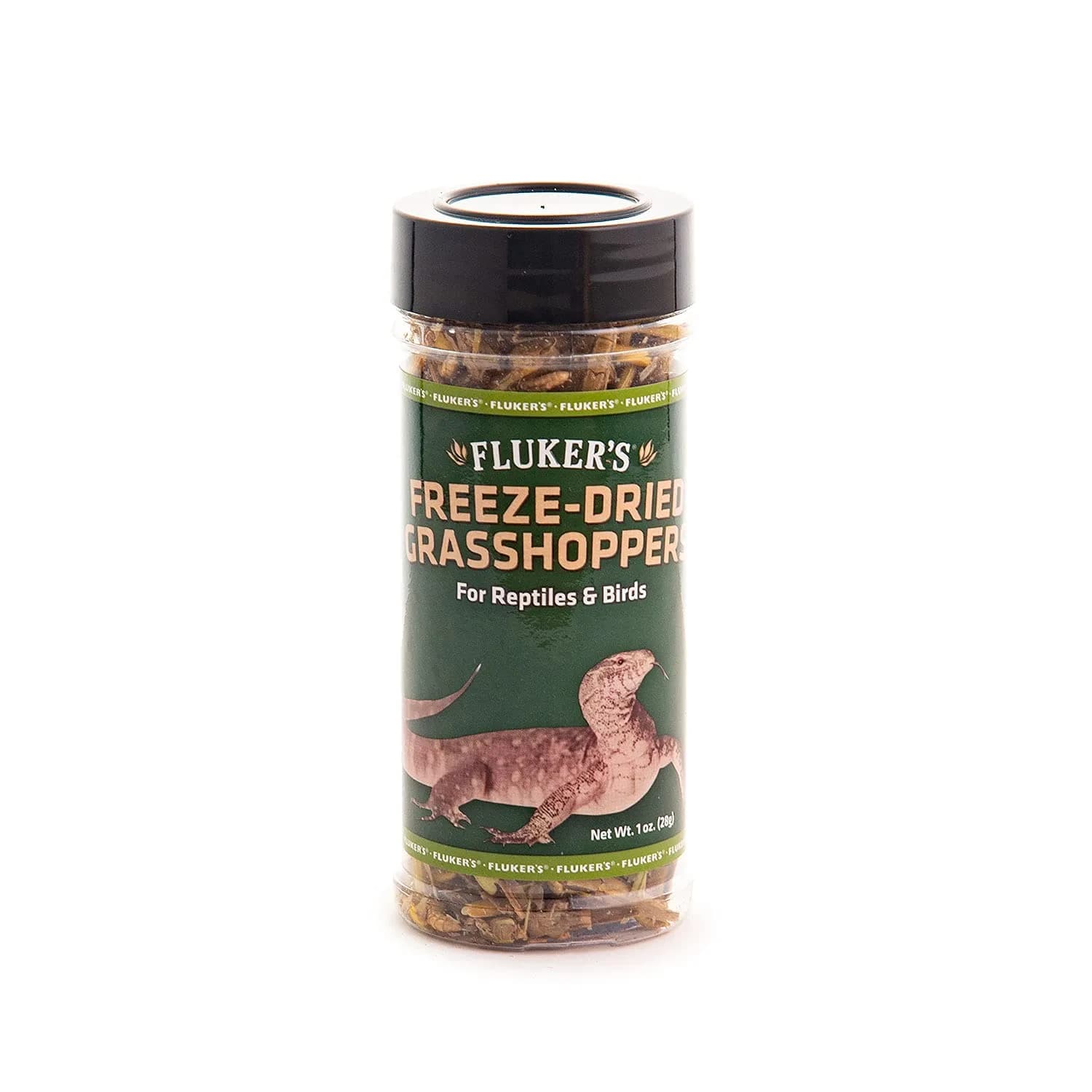 Fluker's Freeze Dried Mealworms 48g (1.7 oz) | Nutrient-Rich Pet Food for Reptiles, Birds, Fish, Hedgehogs — Grasshoppers, 1oz