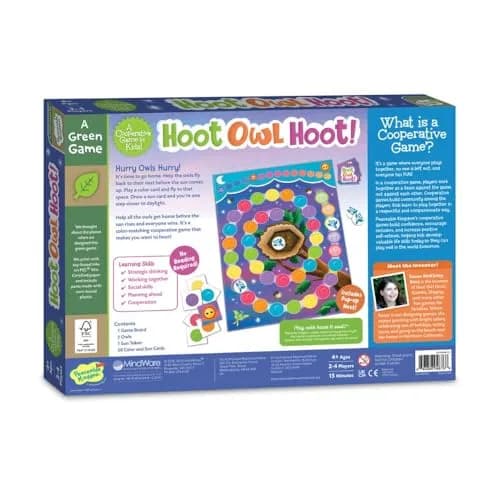 Peaceable Kingdom Hoot Owl Hoot Cooperative Matching Game 13x9x2 inches | Educational Board Game for Kids Ages 4-8 thumbnail 4