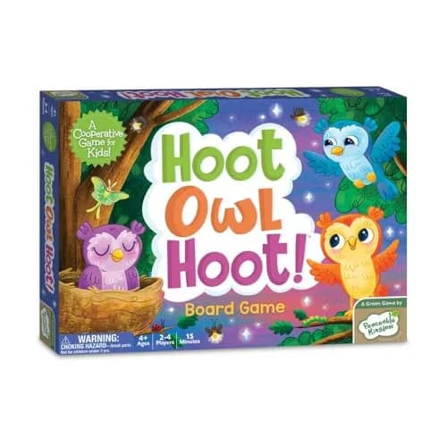 Peaceable Kingdom Hoot Owl Hoot Cooperative Matching Game 13x9x2 inches | Educational Board Game for Kids Ages 4-8 thumbnail 7