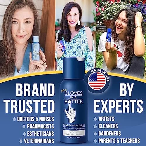 Gloves In A Bottle Shielding Lotion 2oz | Fragrance-Free Moisturizer for Sensitive & Dry Skin thumbnail 4