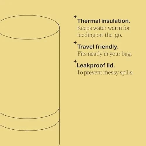 Tommee Tippee Travel Bottle & Food Warmer, Portable Thermal Flask, 421.34 cu in | Keeps Water Hot for On-the-Go Feeding thumbnail 5