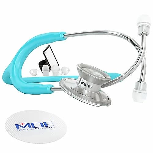 MDF Instruments Acoustica Lightweight Dual Head Stethoscope 31.2 x 0.8 inches | Trusted for Accurate Auscultation thumbnail 1