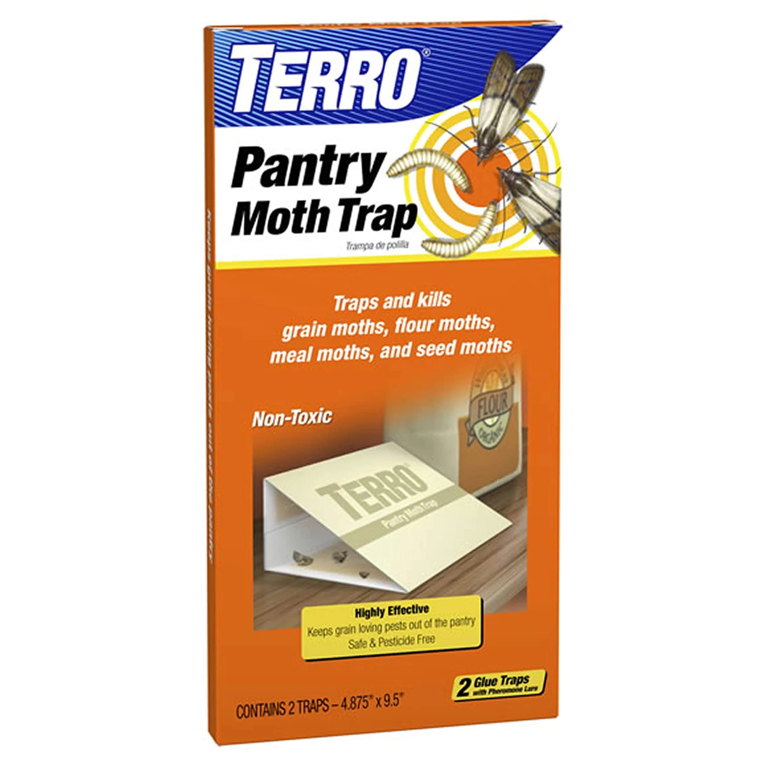 Terro Pantry Moth Traps - 2 Pack | Attracts & Traps Grain, Flour, Meal, Seed Moths - main product image
