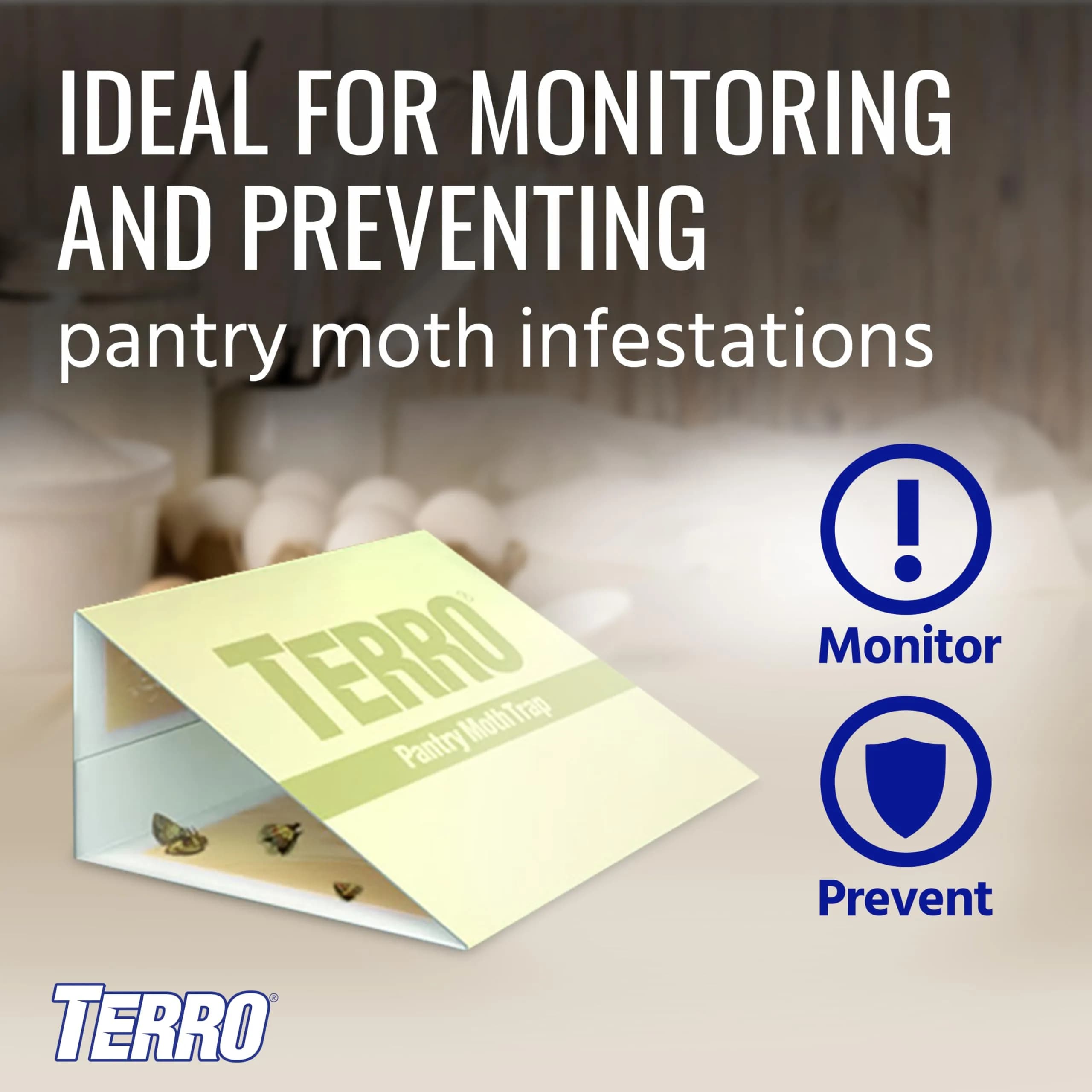 Terro Pantry Moth Traps - 2 Pack | Attracts & Traps Grain, Flour, Meal, Seed Moths - view 6