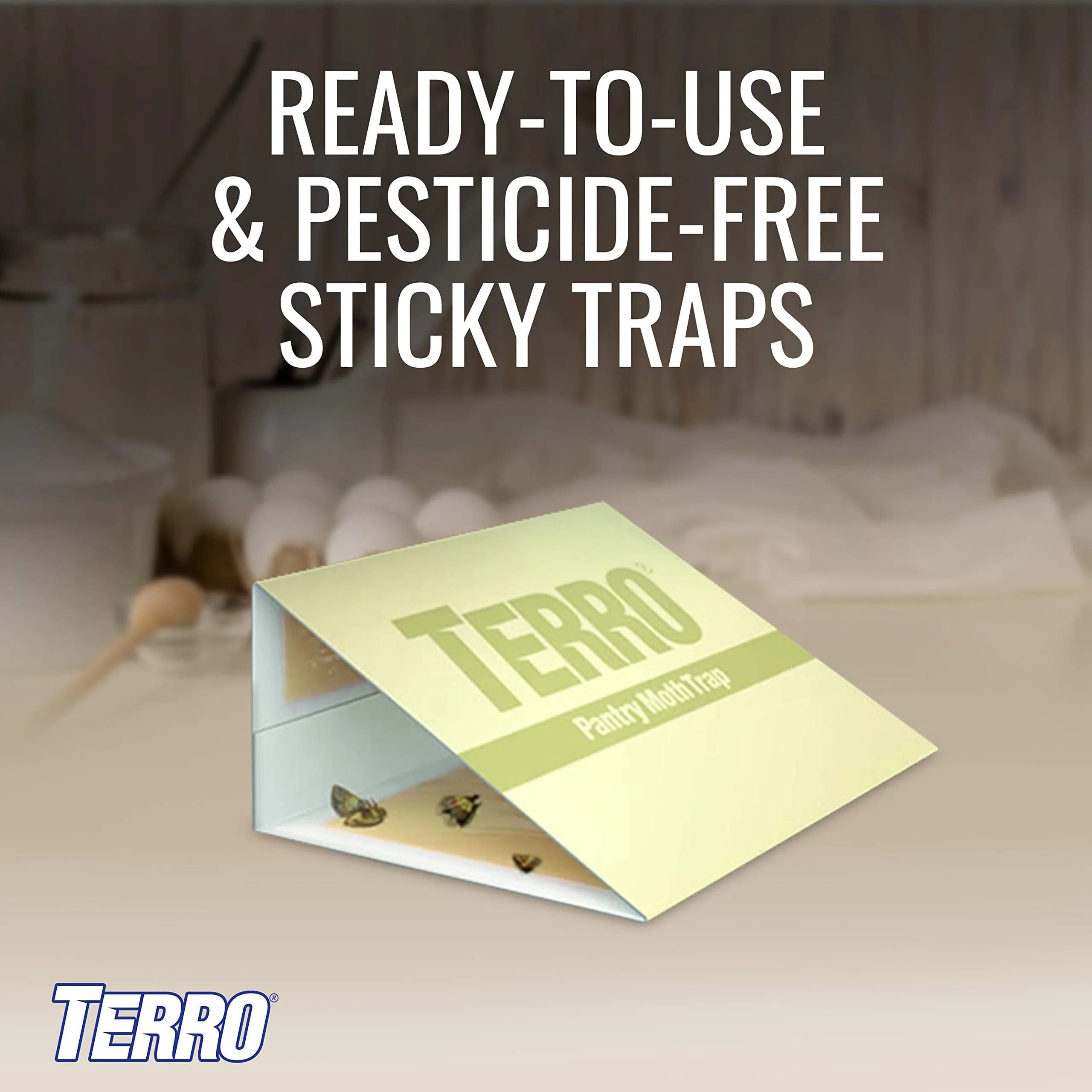 Terro Pantry Moth Traps - 2 Pack | Attracts & Traps Grain, Flour, Meal, Seed Moths - view 4