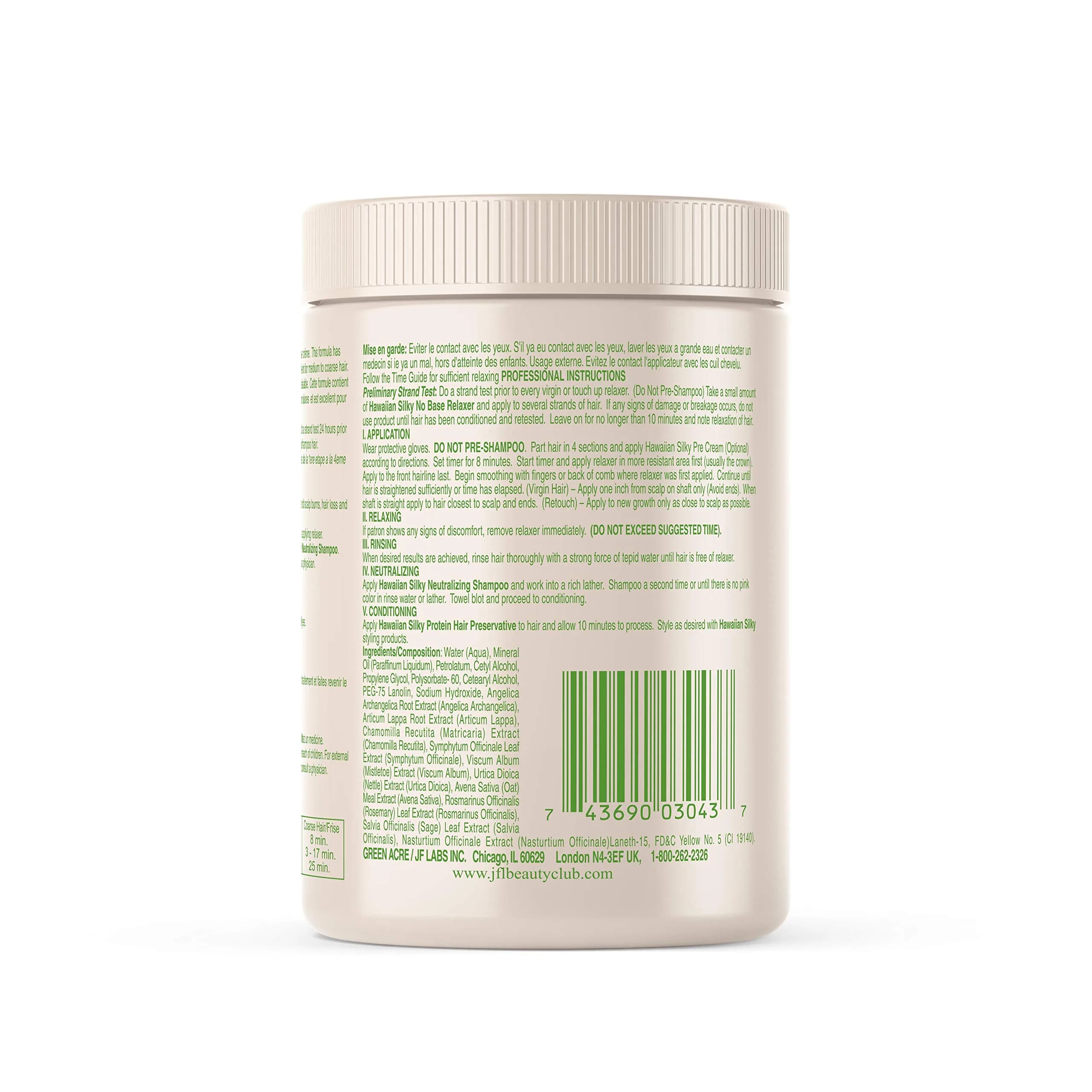 Hawaiian Silky No-Lye Relaxer Regular 591ml (20 Ounce) | Gentle Straightening for Normal Hair - view 3