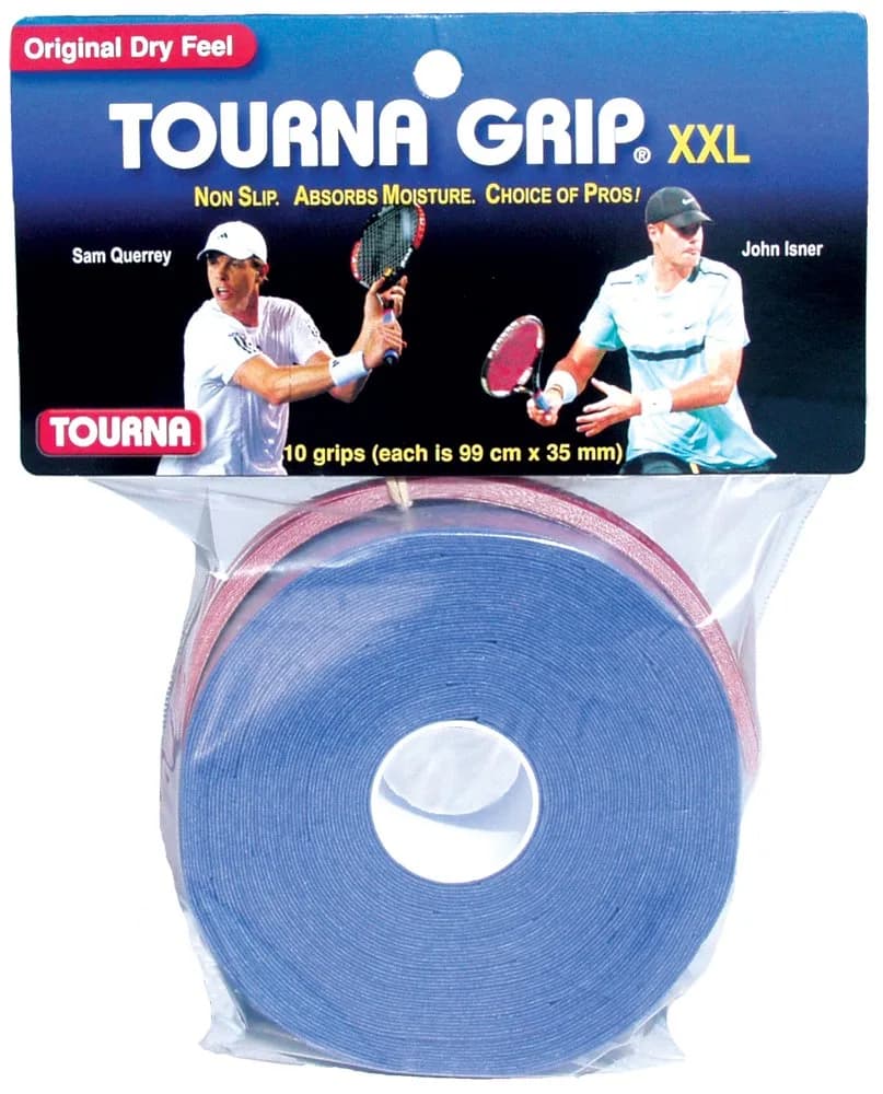 Tourna Handle Grip XXL | Moisture-Wicking Tennis Overgrip for Large Handles — blue