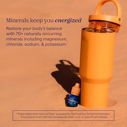 Trace Minerals ConcenTrace Mineral Drops, 15ml (0.5 Fl Oz) | 70+ Ionic Minerals for Energy & pH Balance thumbnail 5