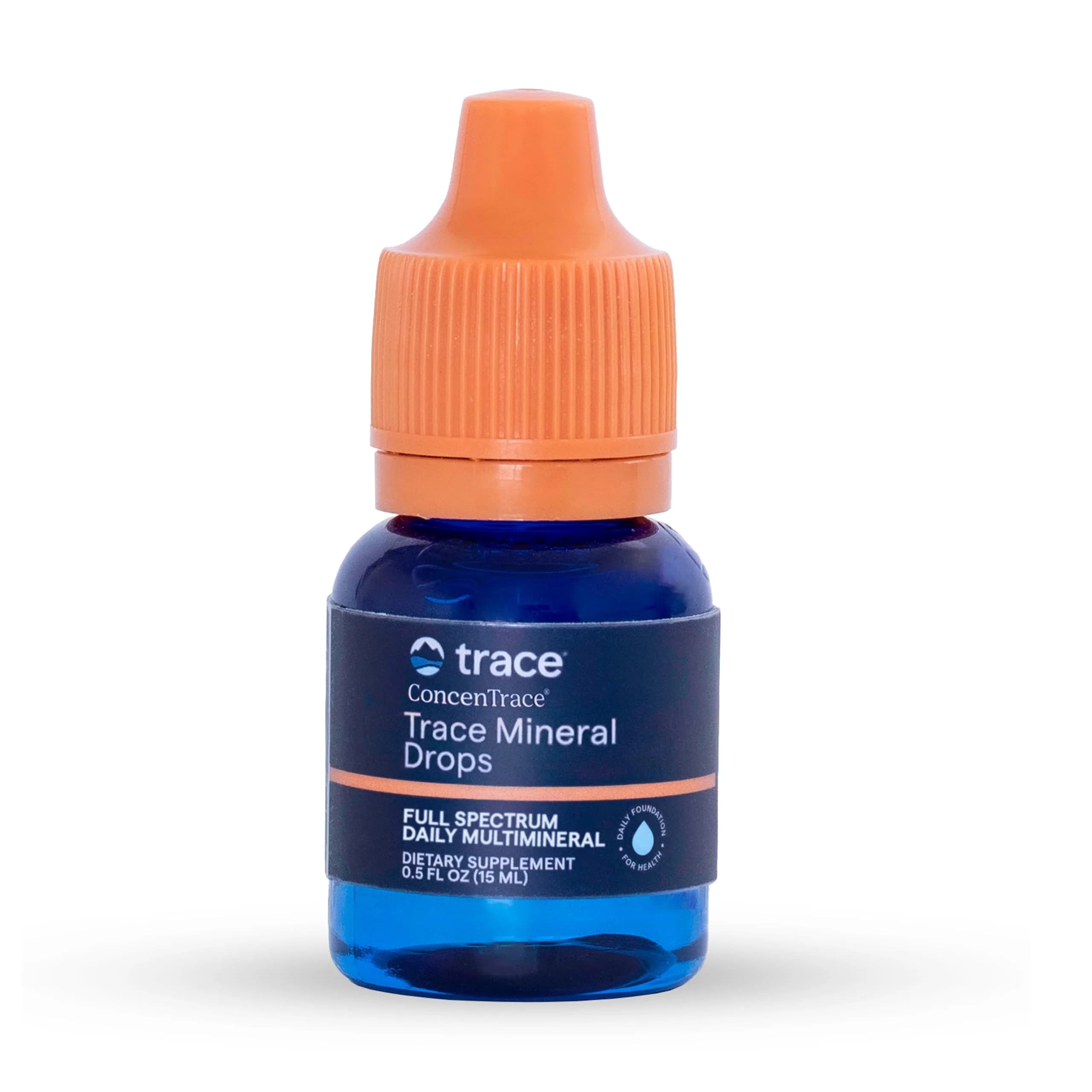 Trace Minerals ConcenTrace Mineral Drops, 15ml (0.5 Fl Oz) | 70+ Ionic Minerals for Energy & pH Balance