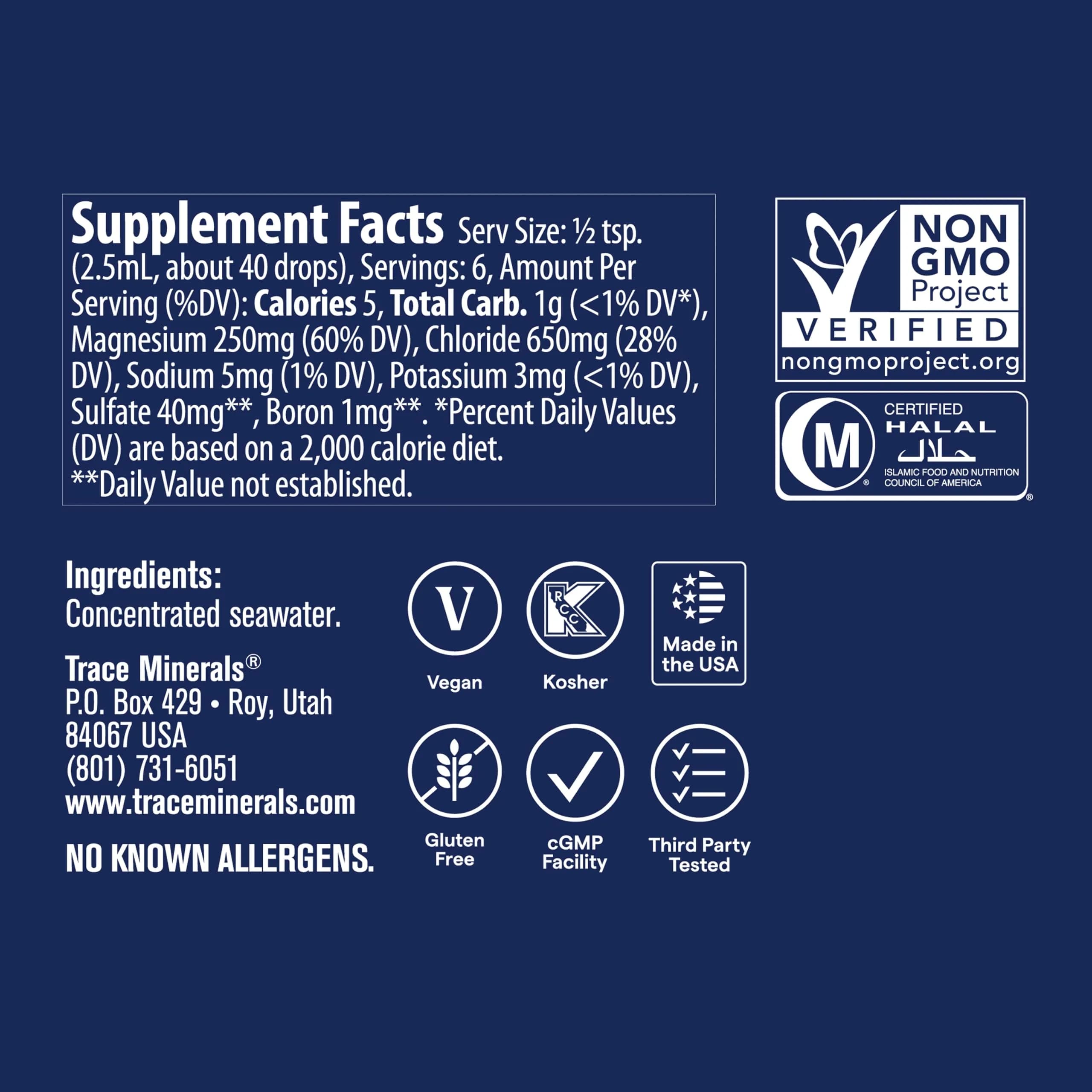 Trace Minerals ConcenTrace Mineral Drops, 15ml (0.5 Fl Oz) | 70+ Ionic Minerals for Energy & pH Balance - view 3