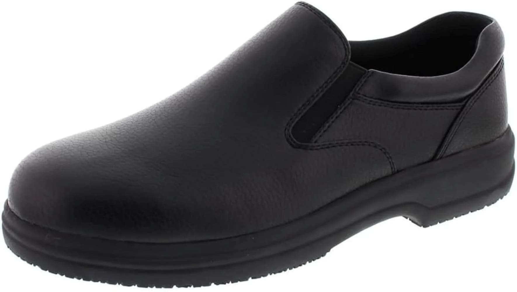 Deer Stags Manager Loafers Shoes, Black, 10.5 US | Slip-On Comfort & Safety