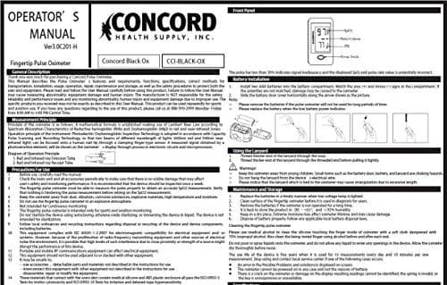 Concord Blood Oxygen Saturation Monitor with Reversible Display | Accurate & Portable thumbnail 8