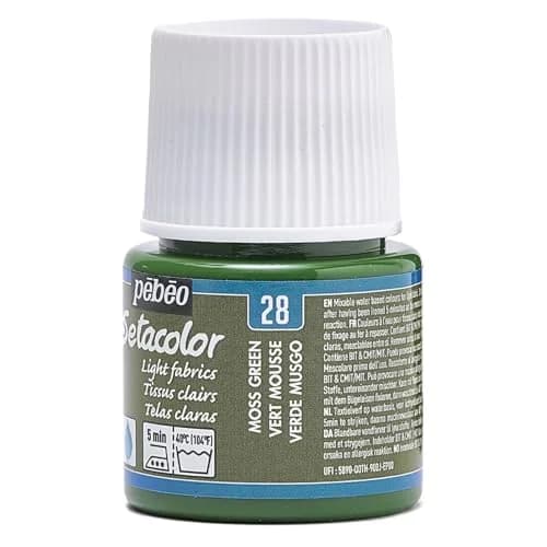 PEBEO Setacolor Light Fabrics Paint 45ml (1.52 Fl Oz) Moss Green | Permanent & Washable Fabric Paint thumbnail 4