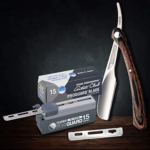 Feather Artist Club ProGuard Razor Blades 15 Count | Professional Single Edge Blades for Precise Shaving thumbnail 3