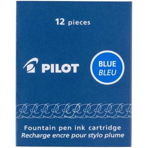 PILOT Fountain Pen Ink Cartridges Blue | Rich Japanese Color, 12-Pack thumbnail 2