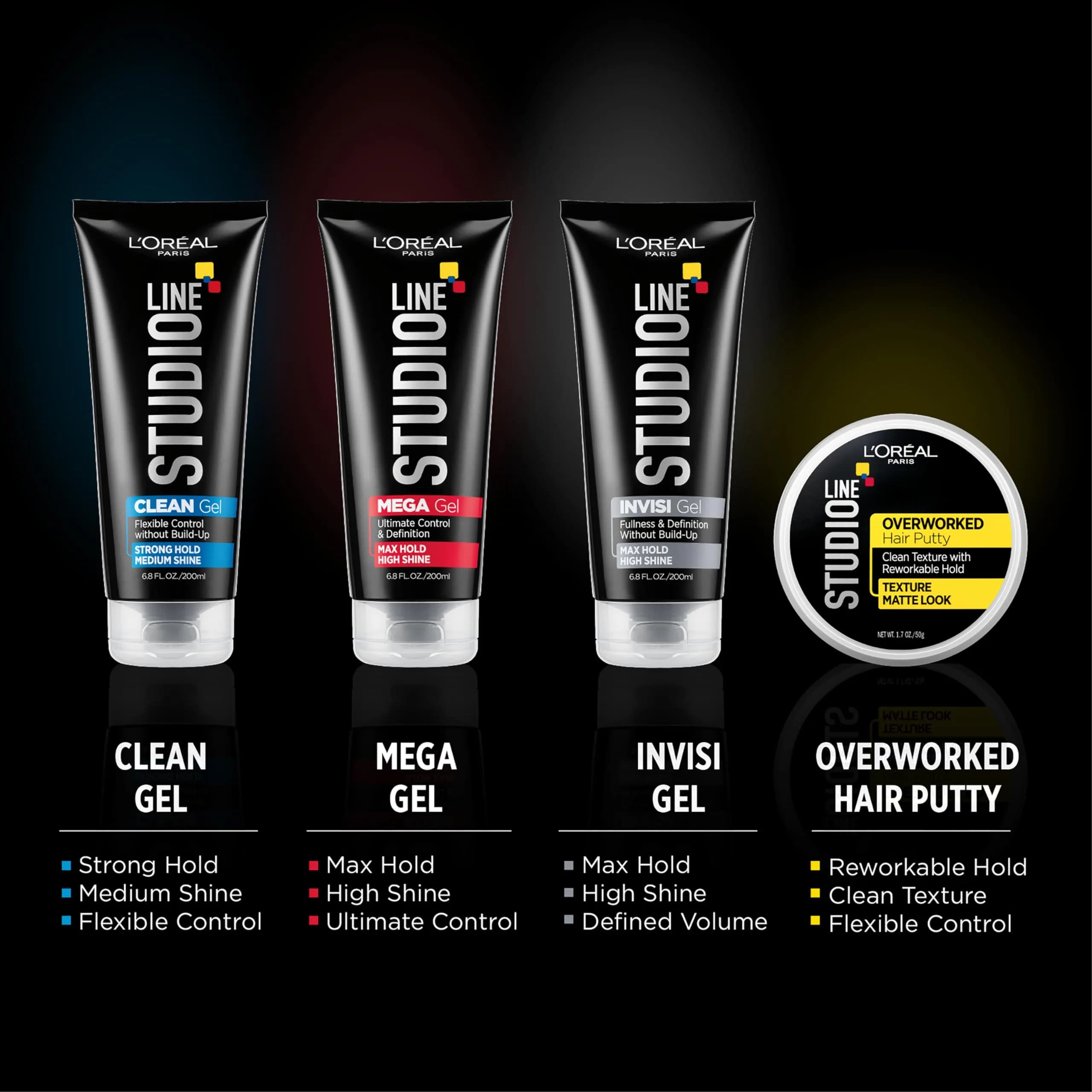L'Oreal Paris Studio Line Clear Minded Clean Gel Strong Hold 200ml (6.8 Fl Oz) | No Buildup, Flexible Control - view 4