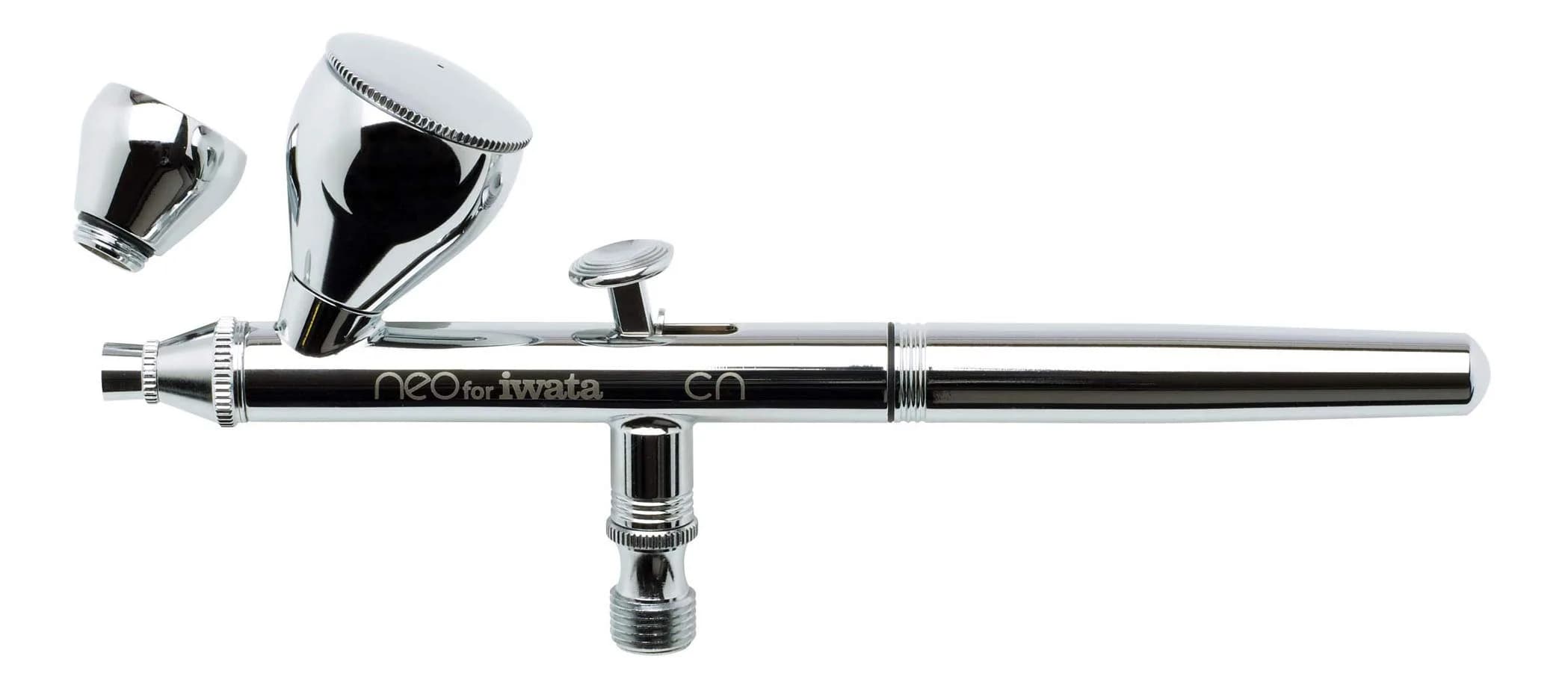 Iwata NEO CN Dual Action Airbrush Kit with 0.24 oz & 0.10 oz Cups | Fine Atomization for Arts & Crafts - main product image