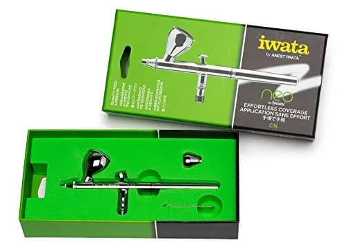 Iwata NEO CN Dual Action Airbrush Kit with 0.24 oz & 0.10 oz Cups | Fine Atomization for Arts & Crafts thumbnail 2