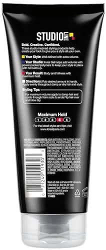 L'Oreal Paris Studio Line Invisi Gel Strong Hold 201ml (6.80 oz) | Maximum Volume & Hold thumbnail 5
