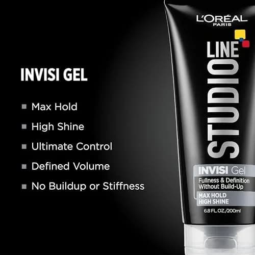 L'Oreal Paris Studio Line Invisi Gel Strong Hold 201ml (6.80 oz) | Maximum Volume & Hold thumbnail 2