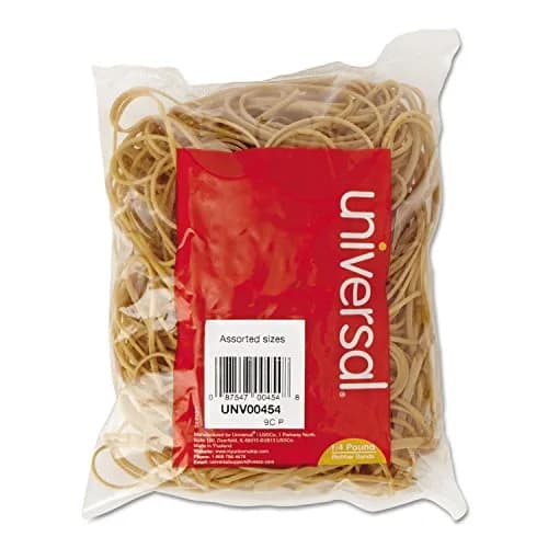 Universal Rubber Bands Beige 1 oz (0.11 kg) | General Purpose Office & Home Use thumbnail 1