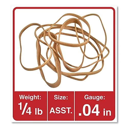 Universal Rubber Bands Beige 1 oz (0.11 kg) | General Purpose Office & Home Use thumbnail 2