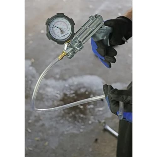 Mityvac MV8510 Silverline Elite Automotive Brake/Clutch Hand Pump | Dual Pressure/Vacuum, Zinc-Aluminum Die Cast, 2" Gauge thumbnail 5